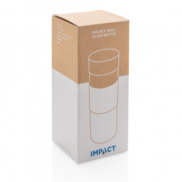 Logotrade promotional giveaway image of: Impact double wall borosilicate glass bottle