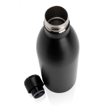 Logo trade business gifts image of: Solid colour vacuum stainless steel bottle 1L