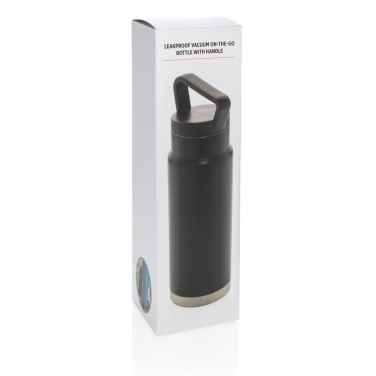 Logo trade corporate gifts picture of: Leakproof vacuum on-the-go bottle with handle