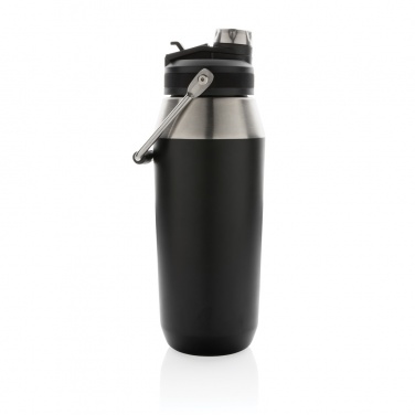 Logo trade promotional merchandise photo of: Vacuum stainless steel dual function lid bottle 1L