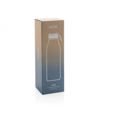 Logo trade promotional merchandise photo of: Avira Atik RCS Recycled PET bottle 1L