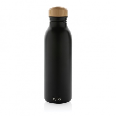 Logo trade promotional merchandise picture of: Avira Alcor RCS Re-steel single wall water bottle 600 ML