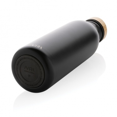 Logo trade corporate gifts picture of: Avira Alcor RCS Re-steel single wall water bottle 600 ML