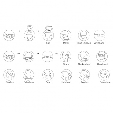 Logo trade promotional items picture of: Multifunctional scarf