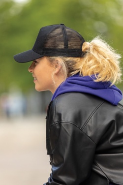 Logo trade promotional merchandise picture of: Impact AWARE™ Brushed rcotton 5 panel trucker cap 190gr