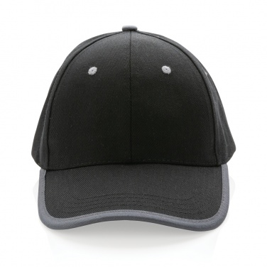 Logo trade advertising product photo of: Impact AWARE™ Brushed rcotton 6 panel contrast cap 280gr