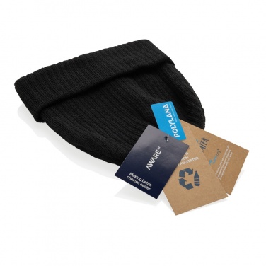Logotrade promotional product picture of: Pryor AWARE™ Polylana® beanie with cuff
