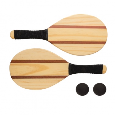 Logotrade promotional gift image of: Wooden frescobol tennis set