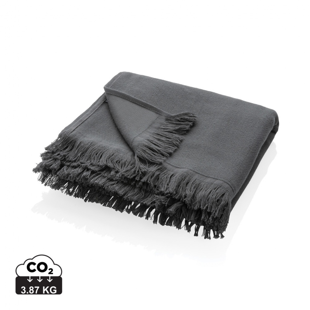 Logo trade promotional giveaways image of: Ukiyo Keiko AWARE™ solid hammam towel 100x180cm