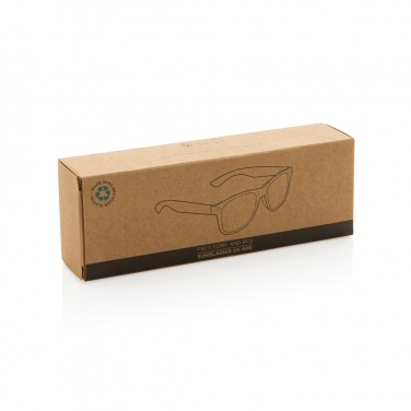 Logo trade business gift photo of: GRS recycled PC plastic sunglasses with cork