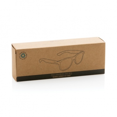 Logo trade promotional products picture of: Bamboo and RCS recycled plastic sunglasses