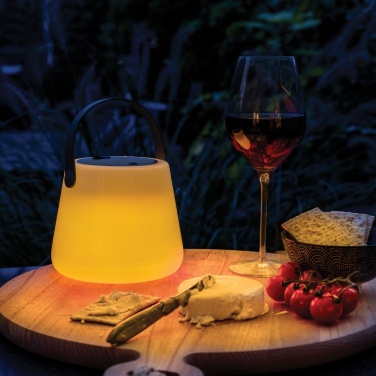 Logo trade promotional giveaway photo of: SolarGlow RCS recycled ABS USB-rechargeable outdoor light