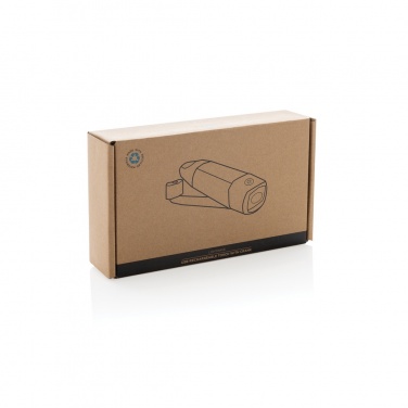 Logo trade promotional gifts image of: Lightwave RCS rplastic USB-rechargeable torch with crank