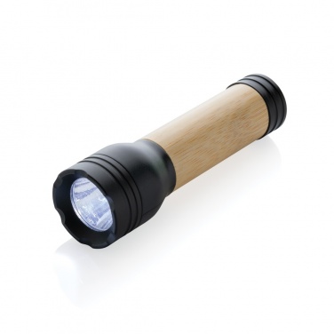 Logo trade advertising product photo of: Lucid 1W RCS certified recycled plastic & bamboo torch