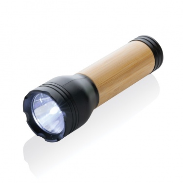 Logotrade business gifts photo of: Lucid 3W RCS certified recycled plastic & bamboo torch