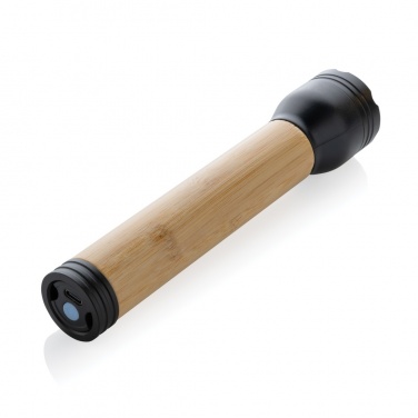 Logo trade business gift photo of: Lucid 5W RCS certified recycled plastic & bamboo torch