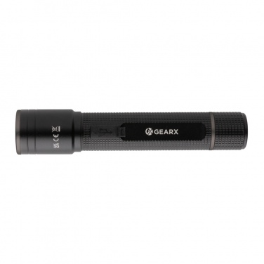 Logotrade promotional merchandise photo of: Gear X RCS recycled aluminum USB-rechargeable torch