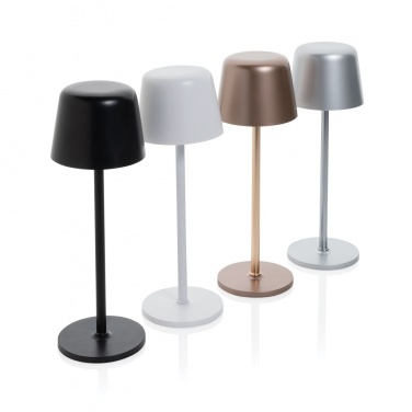 Logo trade promotional item photo of: Zenic RCS recycled plastic USB re-chargable table lamp