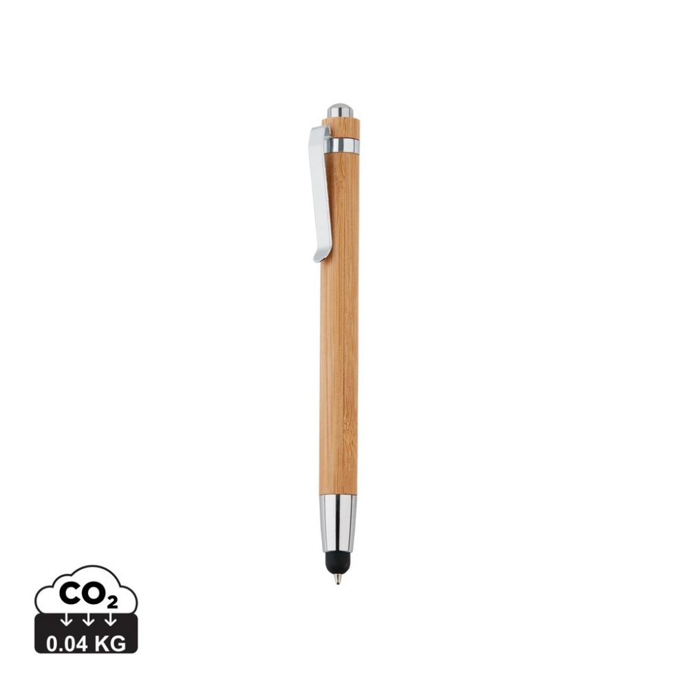 Logo trade corporate gift photo of: Bamboo stylus pen