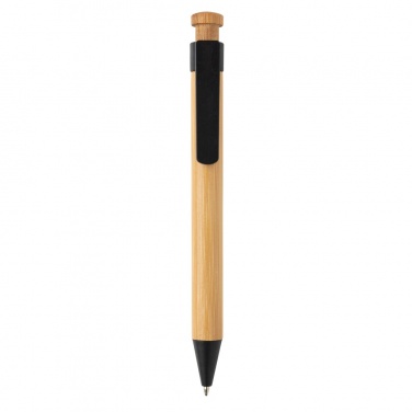Logotrade corporate gift picture of: Bamboo pen with wheatstraw clip