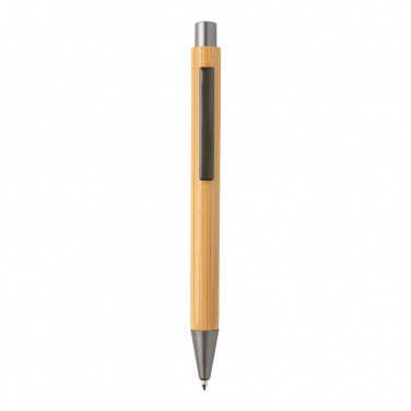 Logo trade promotional gift photo of: Slim design bamboo pen
