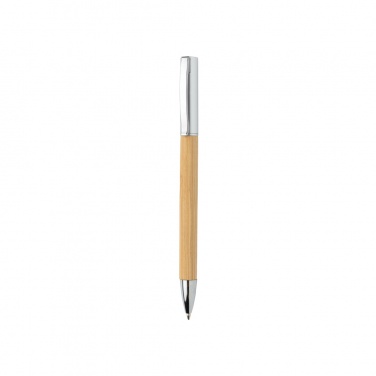 Logo trade business gifts image of: Modern bamboo pen