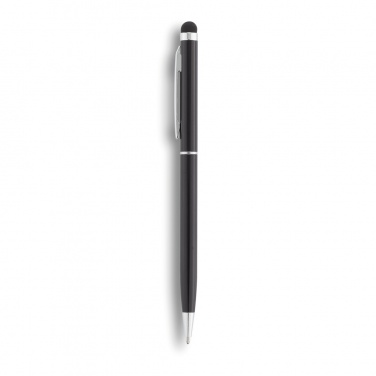 Logo trade business gifts image of: Thin metal stylus pen