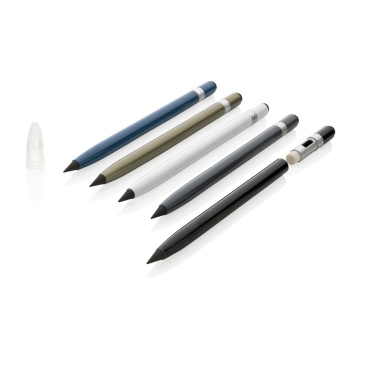 Logo trade business gift photo of: Aluminum inkless pen with eraser