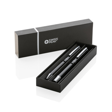 Logo trade promotional items image of: Swiss Peak Cedar RCS certified recycled aluminum pen set