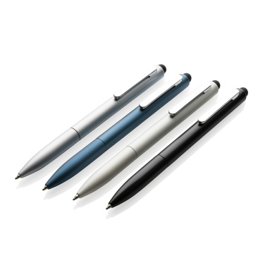 Logo trade promotional merchandise photo of: Kymi RCS certified recycled aluminium pen with stylus