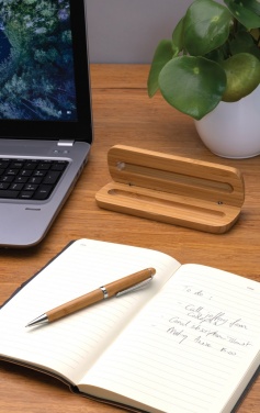 Logo trade business gifts image of: Bamboo pen in box