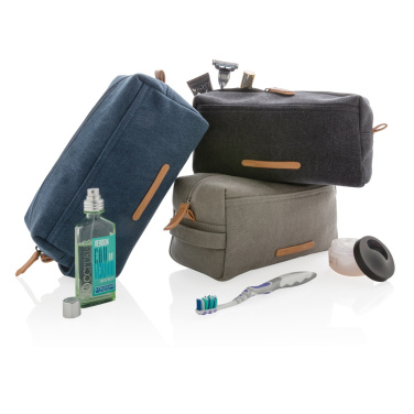 Logotrade promotional giveaways photo of: Canvas toiletry bag PVC free