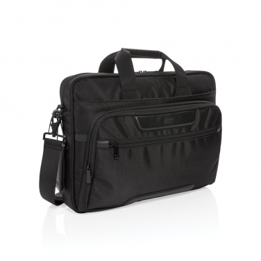 Logotrade promotional giveaway image of: Swiss Peak RPET Voyager RFID 15.6" laptop bag
