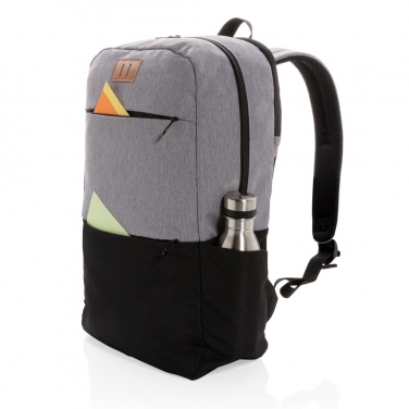 Logo trade promotional products image of: Modern 15.6" USB & RFID laptop backpack PVC free