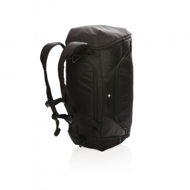 Logotrade promotional giveaway image of: Swiss Peak RFID sports duffel & backpack