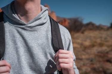 Logotrade promotional giveaway image of: Swiss Peak AWARE™ easy access 15.6'' laptop backpack