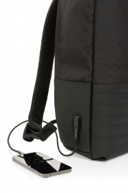 Logo trade promotional gifts picture of: Swiss Peak AWARE™ RFID anti-theft 15.6'' laptop backpack