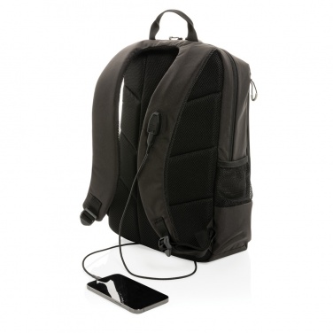 Logo trade promotional gifts image of: Impact AWARE™ Lima 15.6' RFID laptop backpack