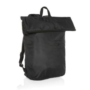 Logo trade promotional giveaway photo of: Dillon AWARE™ RPET lightweight foldable backpack