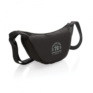 Logo trade promotional giveaways image of: Crescent AWARE™ RPET half moon sling bag