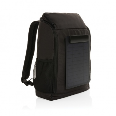 Logotrade promotional products photo of: Pedro AWARE™ RPET deluxe backpack with 5W solar panel