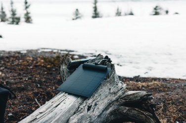 Logotrade advertising products photo of: Pedro AWARE™ RPET deluxe backpack with 5W solar panel