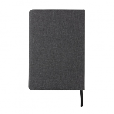 Logo trade promotional giveaways picture of: Deluxe A5 Notebook with phone pocket