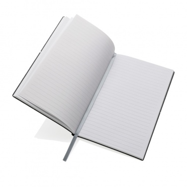 Logo trade promotional product photo of: A5 recycled leather notebook