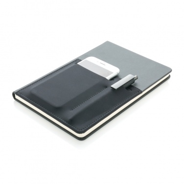 Logo trade promotional products picture of: A5 Deluxe notebook with smart pockets