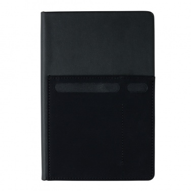 Logo trade promotional giveaways image of: A5 Deluxe notebook with smart pockets