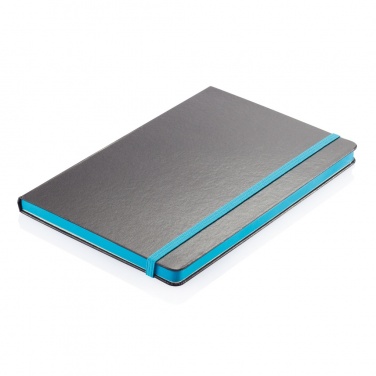 Logotrade promotional products photo of: Deluxe hardcover A5 notebook with coloured side