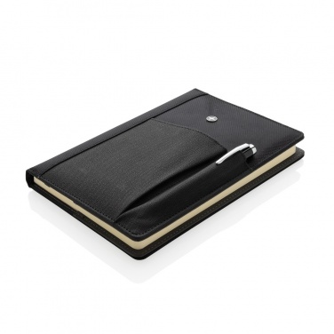 Logo trade promotional products image of: Refillable notebook and pen set