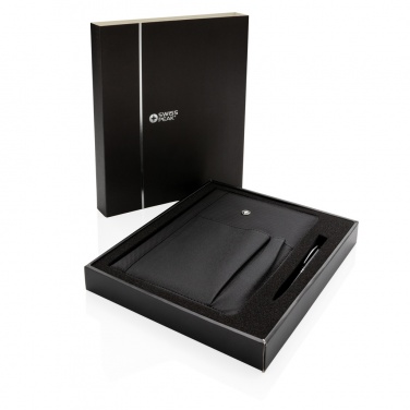 Logotrade promotional product image of: Refillable notebook and pen set