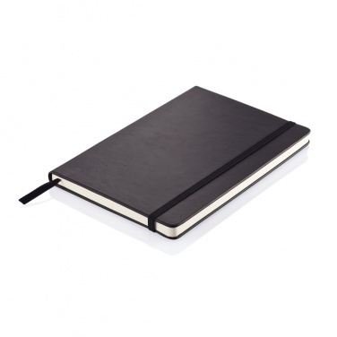 Logo trade corporate gifts image of: Deluxe hardcover PU A5 notebook